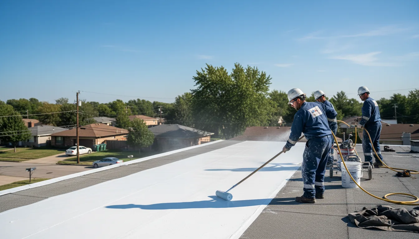 Commercial roof coating in Hackettstown, NJ near me